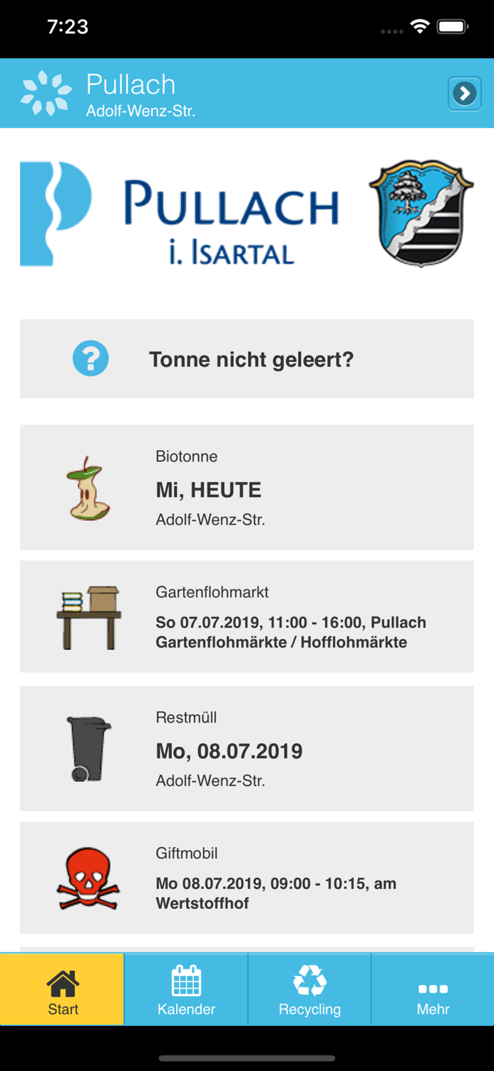 Pullach Abfall-App