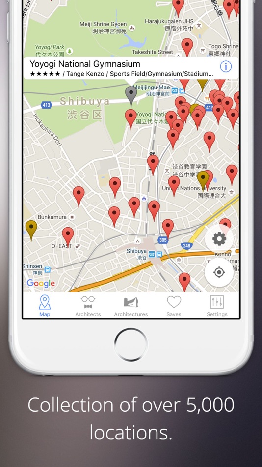 #1. Japan Architecture Map (iOS) 由: Kentaro Tsukuba