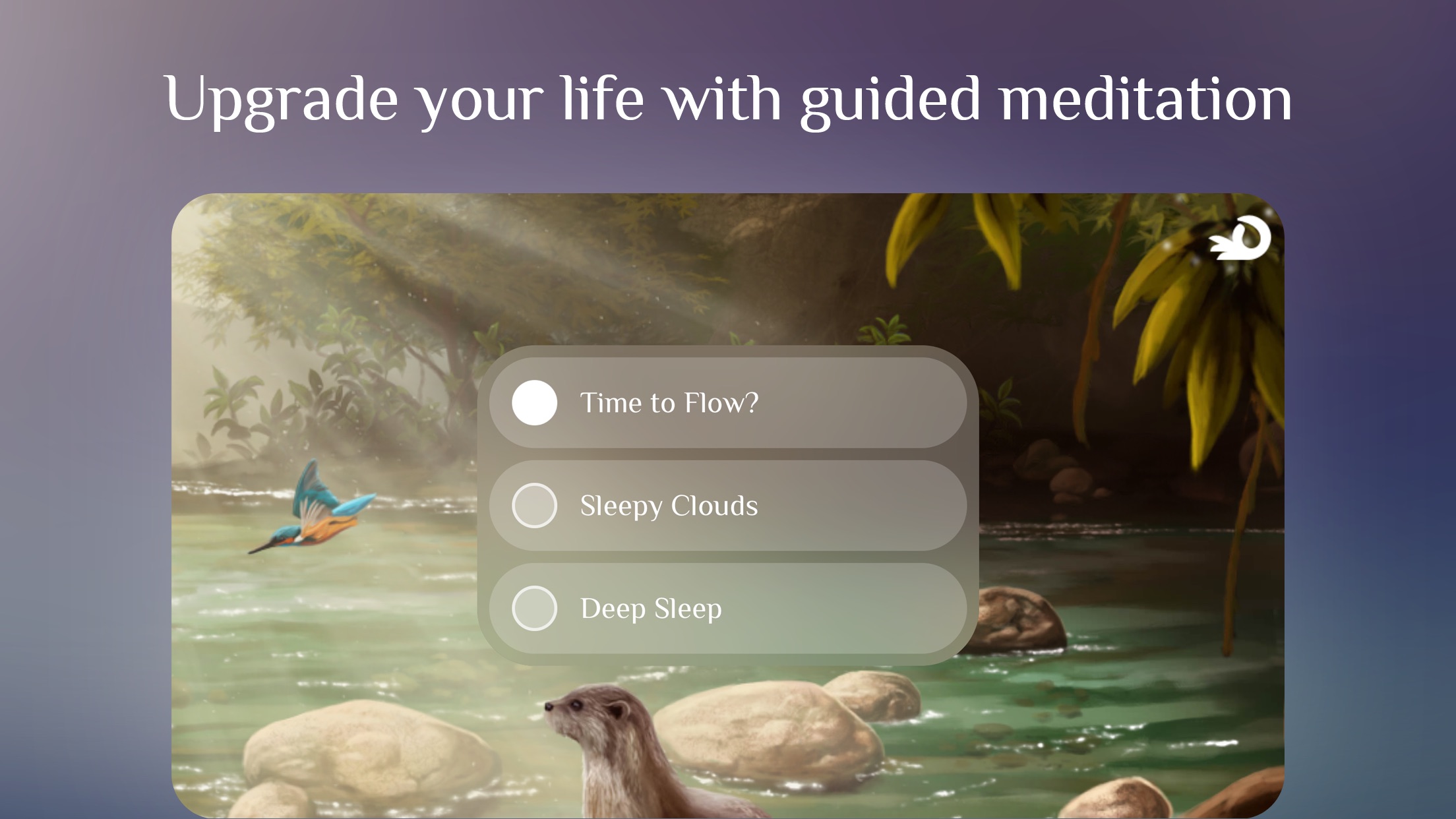 Screenshot do app Flowing ~ Meditation in Nature