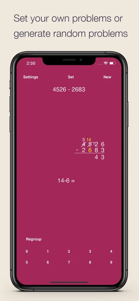 Column Subtraction