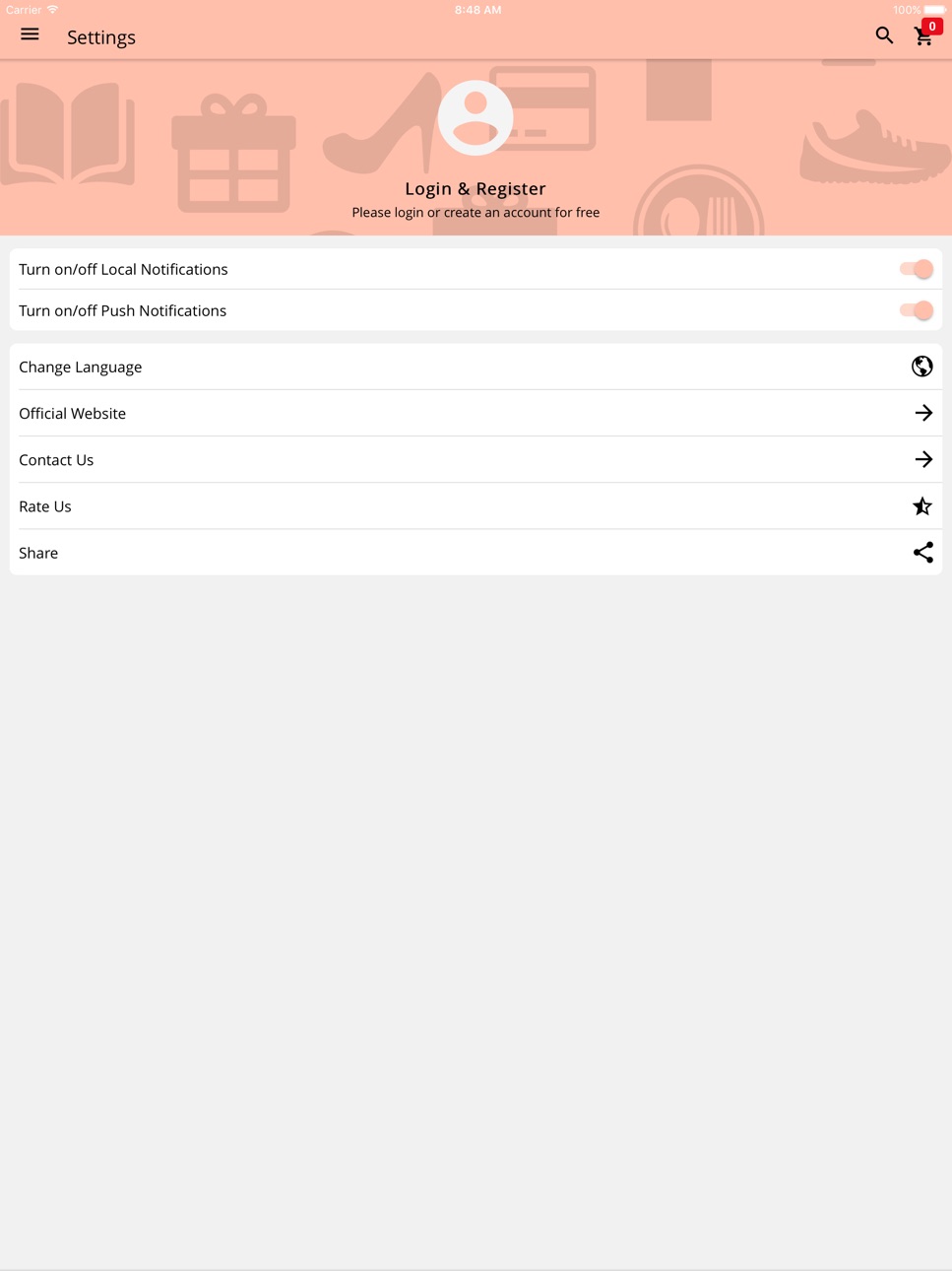 iPad screenshot