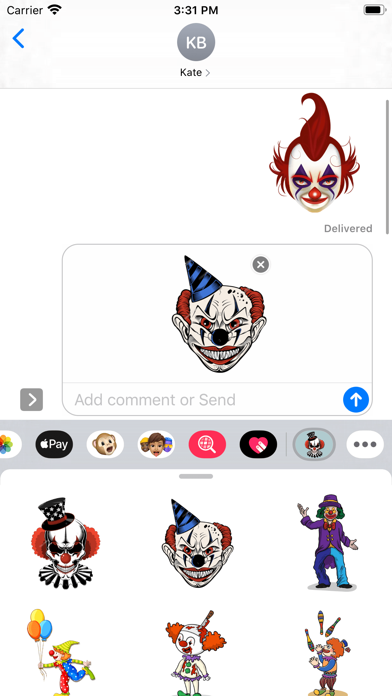 Bad Clown Stickers screenshot 2