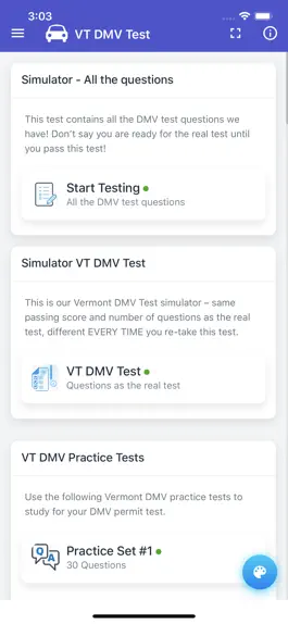 Game screenshot Vermont DMV Practice Test hack