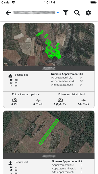 Agrifoto Monitoraggio app screenshot