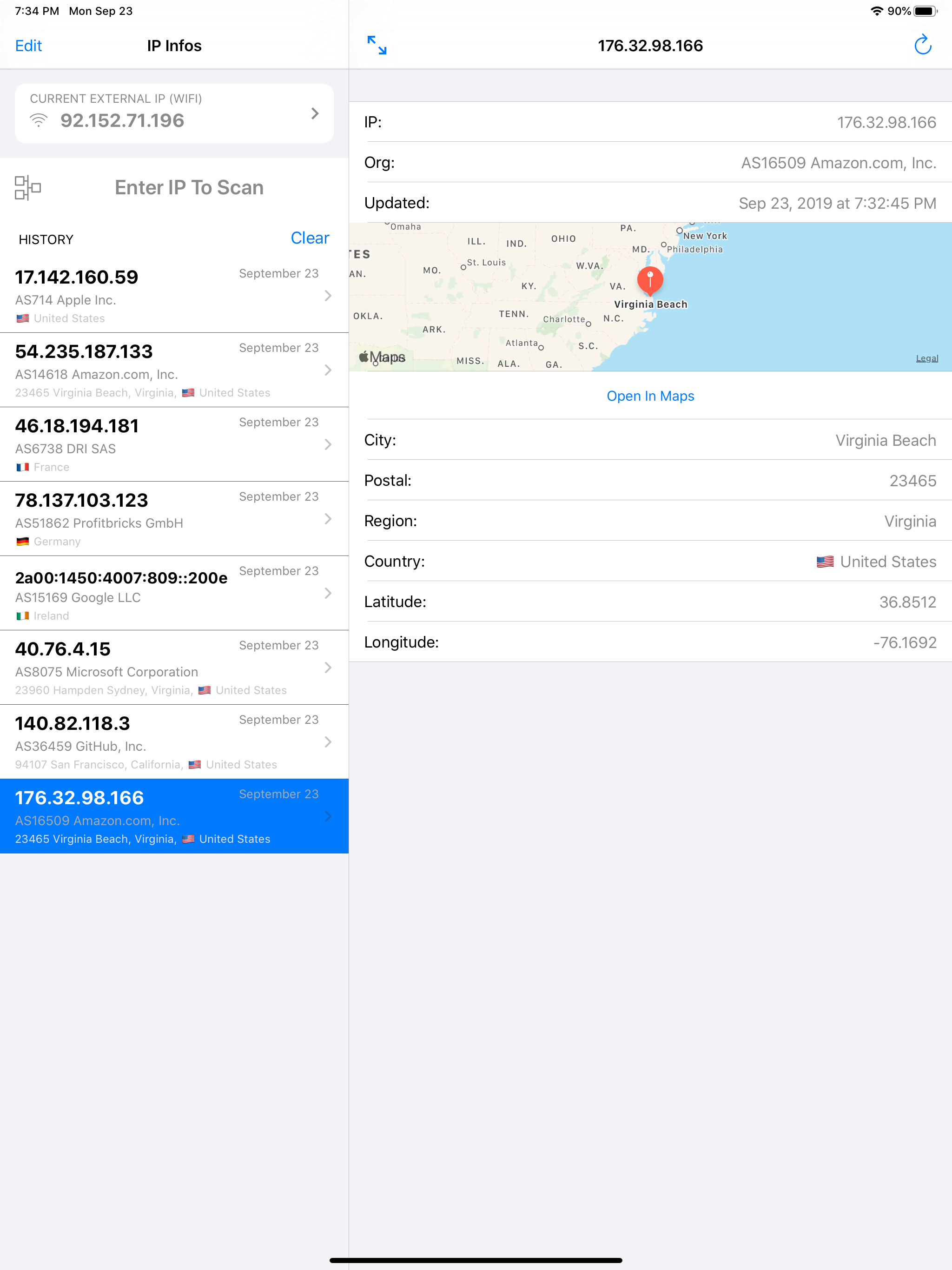 IP Infos - IP Tracker