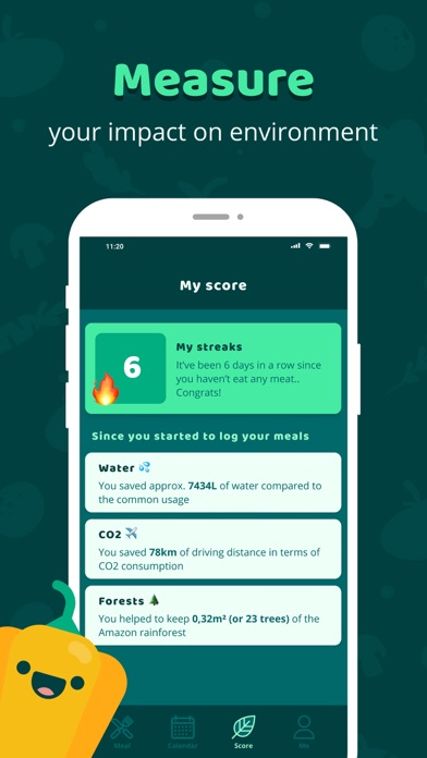 Less Meat - Eat Better iPhone screenshot 3 - Health & Fitness app