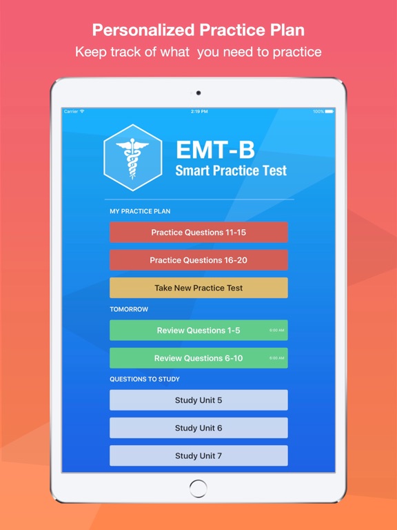 EMT Basic Exam Smart Prep iPad screenshot 4 - Medical app