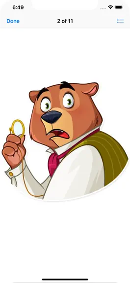 Game screenshot Todd Bear Moods For iMessages apk