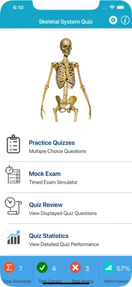 Game screenshot Skeletal System Quizzes mod apk