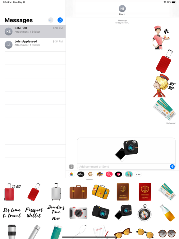Screenshot #5 pour Flight Attendant Life Stickers