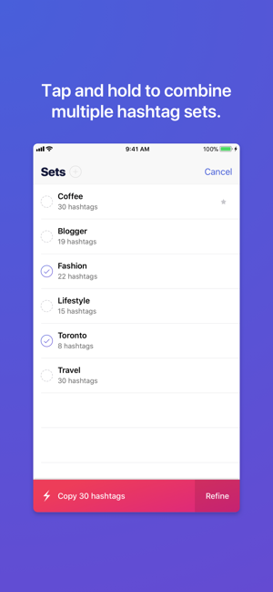 ‎Jetpack Hashtag Assistant Screenshot
