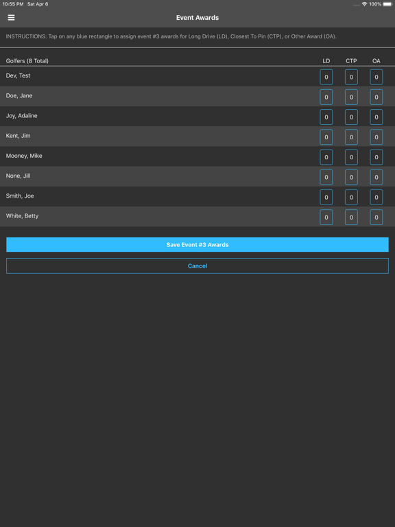 League Golfer iPad screenshot 10 - Sports app