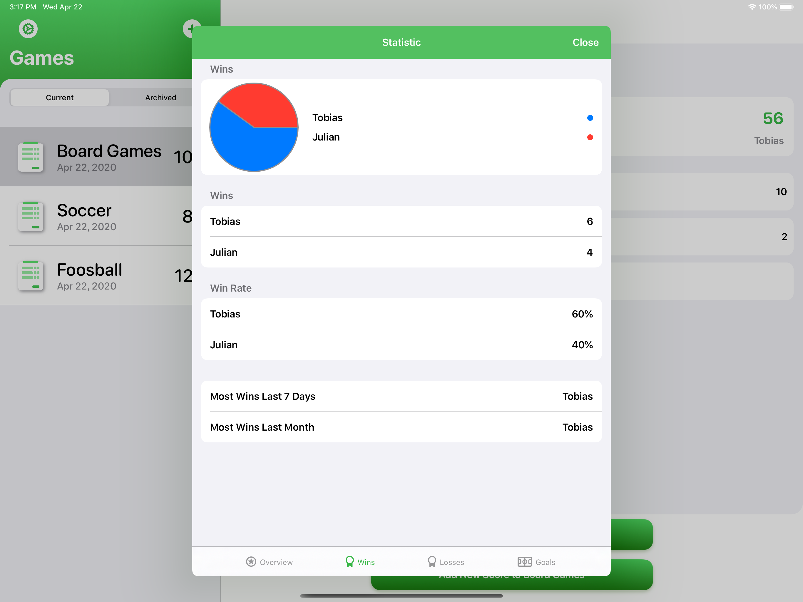 Score Tracking and Statistics screenshot 15
