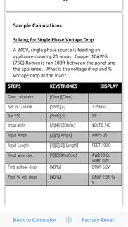 electrical calc elite iphone screenshot 2