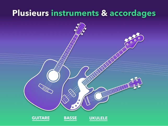 Accordeur de guitare facile dans l'App Store