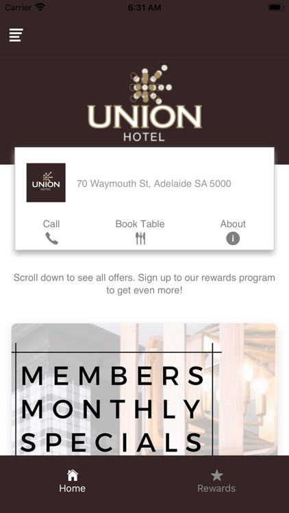 Union Hotel Membership