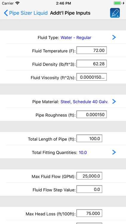 HVAC Pipe Sizer Plus screenshot-4
