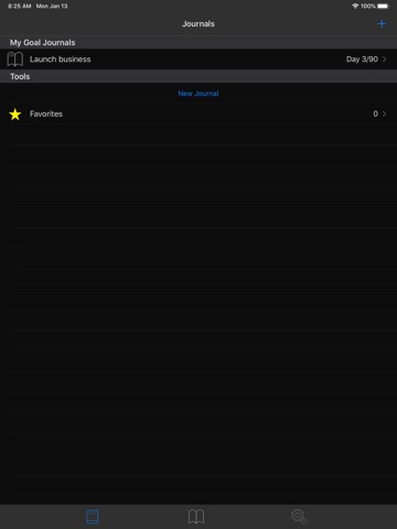 GoalJo - Goal Journal iPad screenshot
