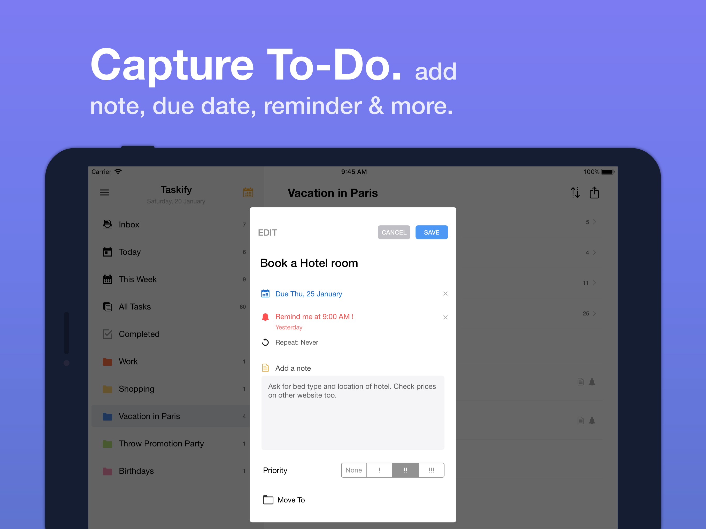 Taskify: To-do List & Tasks