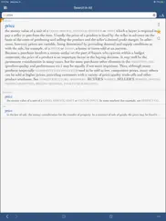 collins subject dictionaries iPad Captures Décran 3