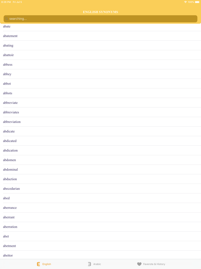 English Synonyms and Antonyms