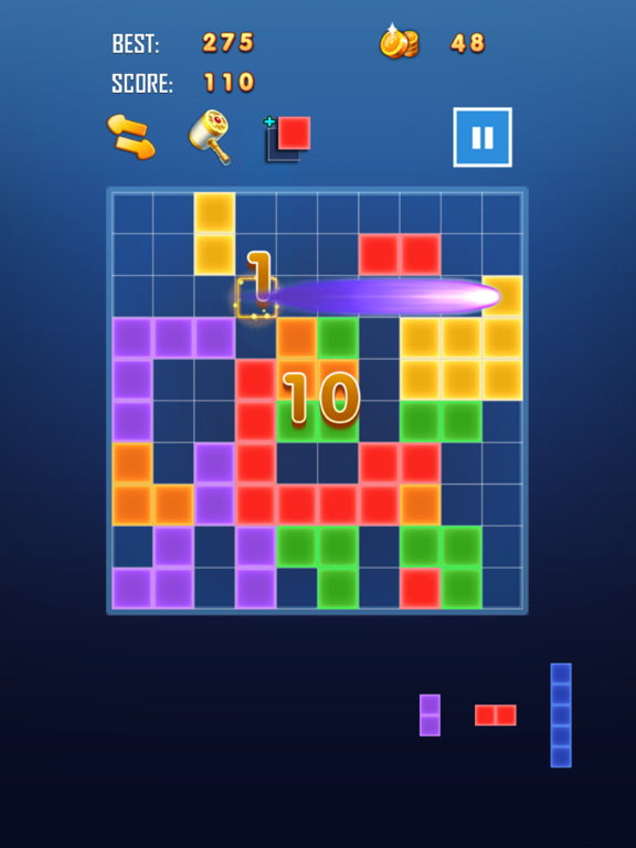 Hexa Square Block Puzzle - Fun iPad screenshot