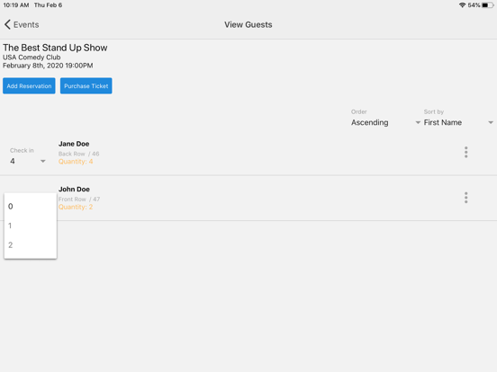Stand Up Tix iPad screenshot 4 - Business app