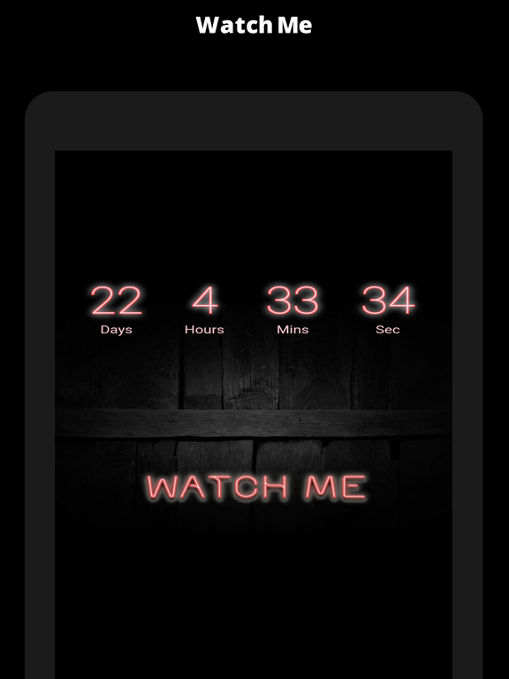 Watch Me App iPad screenshot 3 - Entertainment app