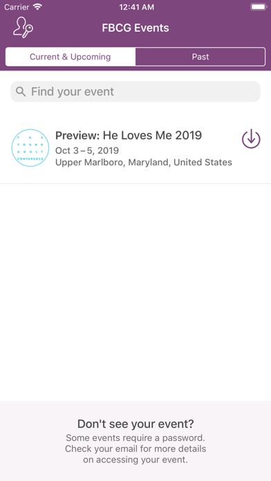 Screenshot #2 pour FBCG Events