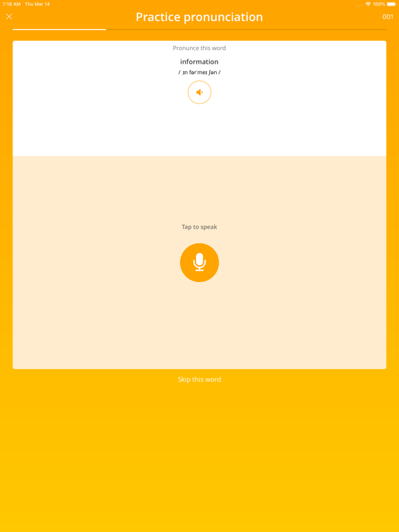 Bright Vocab: Learning English iPad screenshot 4 - Education app