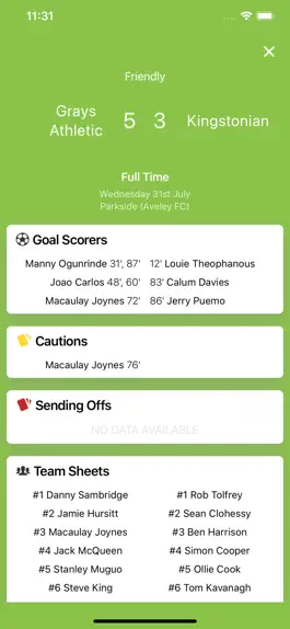 Game screenshot Non League Football Scores hack