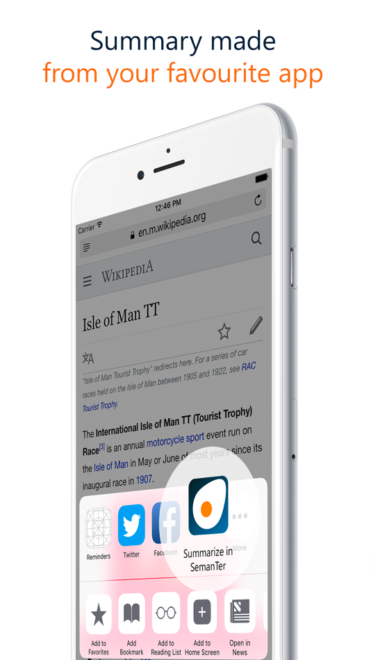 #2. SemanTer - Text summarizer (iOS) 由: Stanislav Iegorov