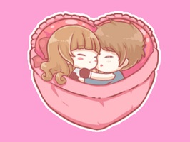 Centilia & Raei Cuddle Sticker