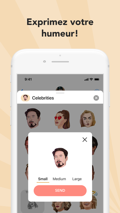 Screenshot #2 pour Celebrities Stickers