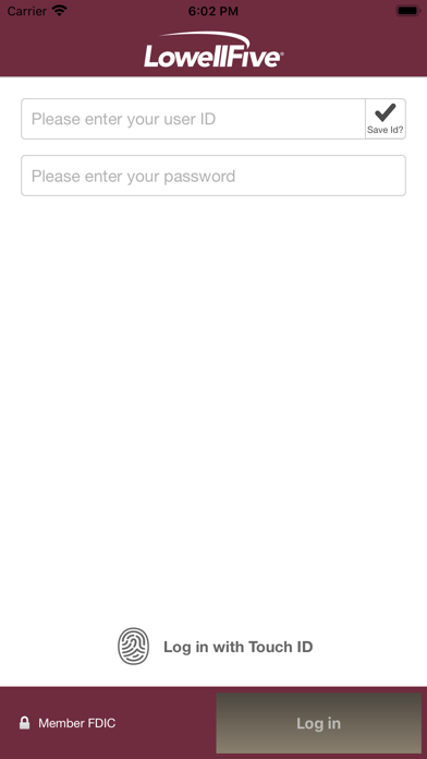Lowell Five Business Banking Screenshot