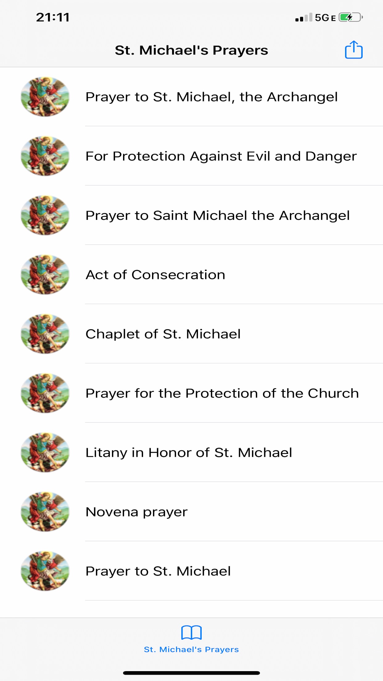 Screenshot 1 of Saint Michael Prayers