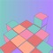 Roll the cube to match cube face color with platform color