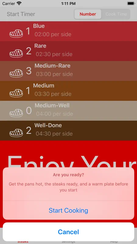 Steak Timer Pro screenshot 5 of 8
