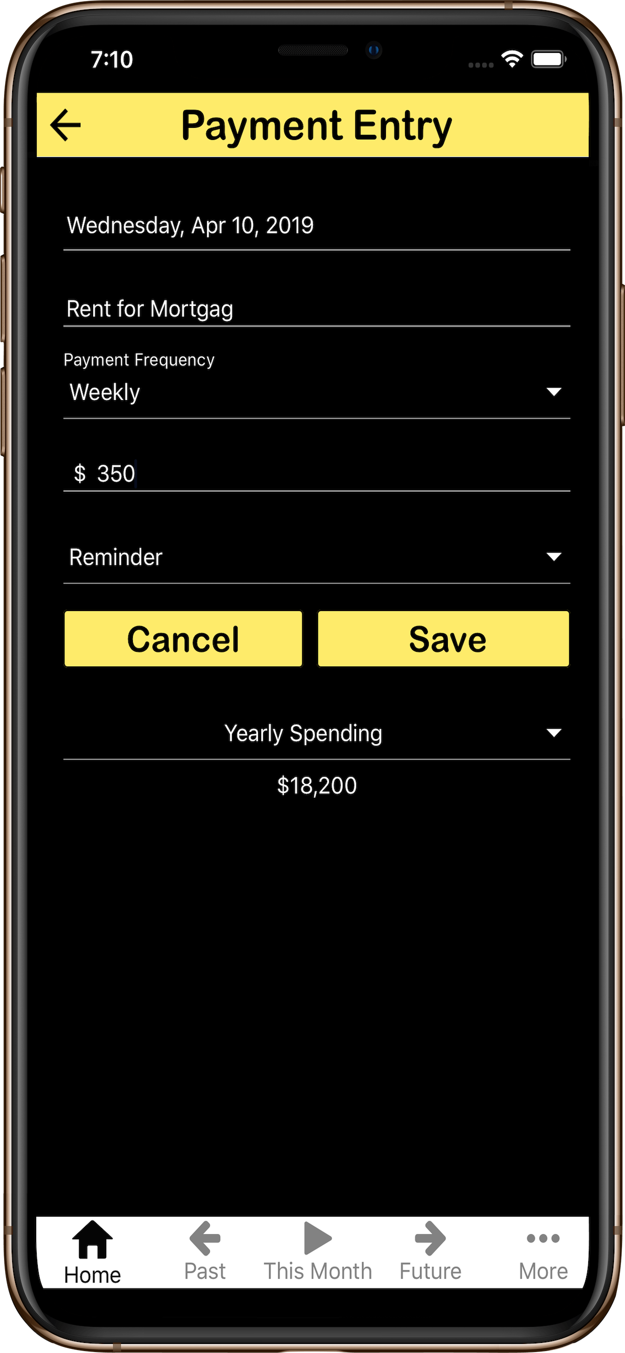 Your Spending