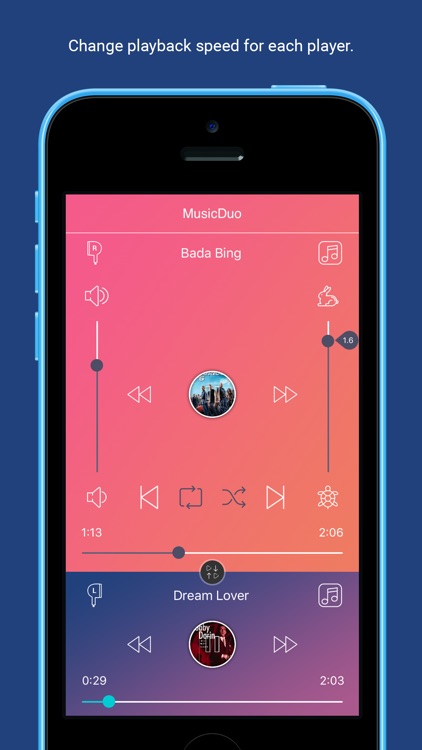 MusicDuo : Dual Songs Player screenshot-3