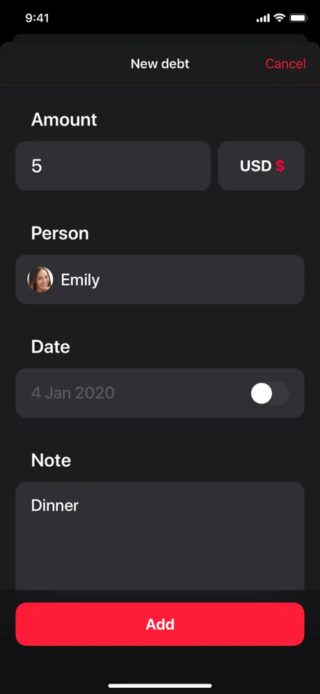 OweMe - Debt Tracker
