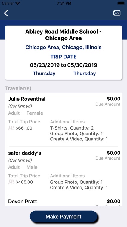 Nowak Tours Trip Manager