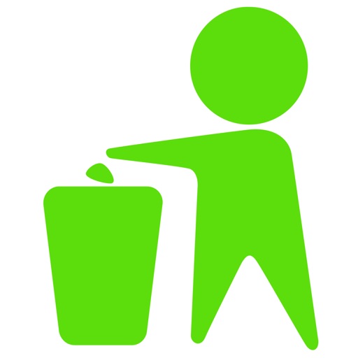 Garbage classification guide icon