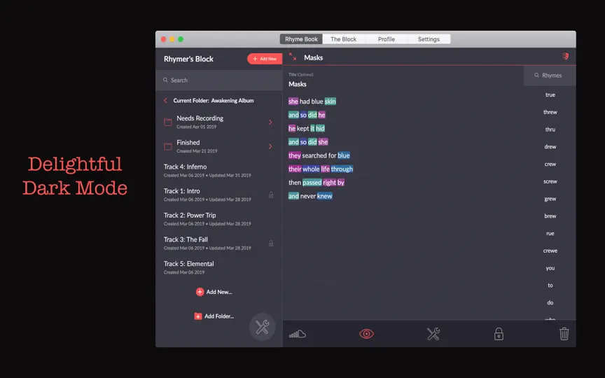 Screenshot von Rhymer's Block PRO auf dem iPhone 5