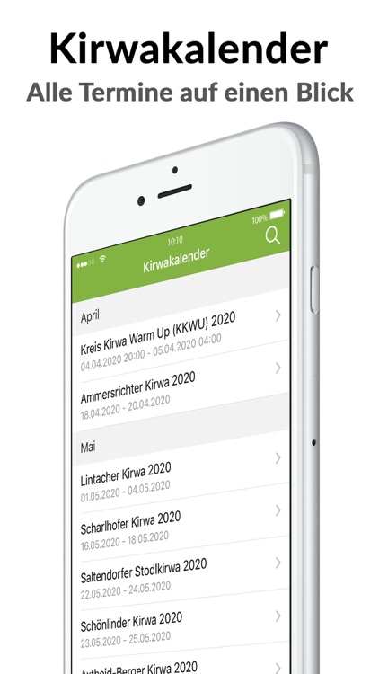 Kirwakalender - Kirwa-Gemeinde