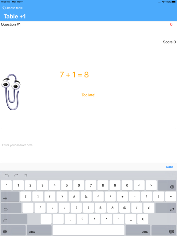 Mes Tables iPad screenshot 7 - Education app