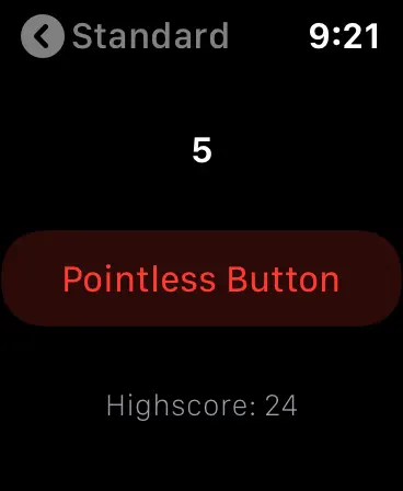 Screenshot #2 pour Pointless Button for Watch