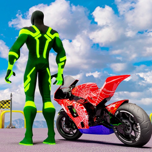 Stunts Motor Bike Super Heroes iOS App