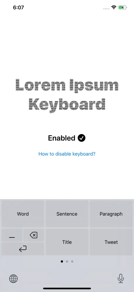 Lorem Ipsum Keyboard
