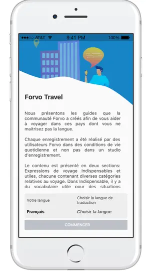 Capture d'écran de Forvo Travel sur iPhone 1